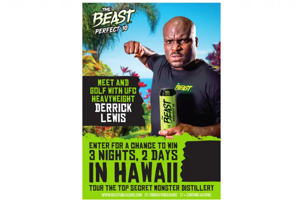 The Beast Derrick Lewis Hawaii Experience Sweepstakes - Win A Trip For Two To Hawaii & Play Golf With Derrick Lewis (Limited States)