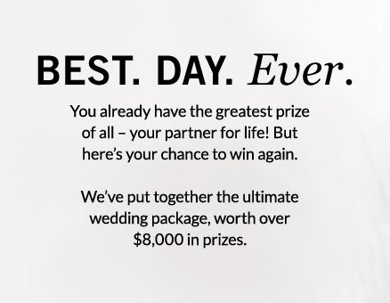 The Best Day Ever Sweepstakes