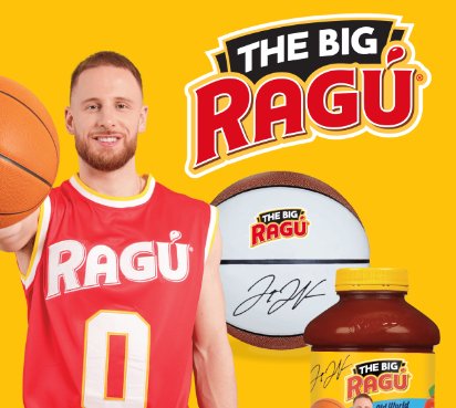 The Big Ragú Sweepstakes - Win a Basketball Signed by Donte DiVincenzo or Pasta Sauce