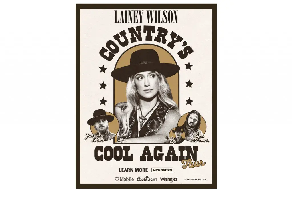 The Bobby Bones Show's Lainey Wilson’s Country’s Cool Again Sweepstakes - Win A Trip for 2 To See Lainey Wilson Live In Concert