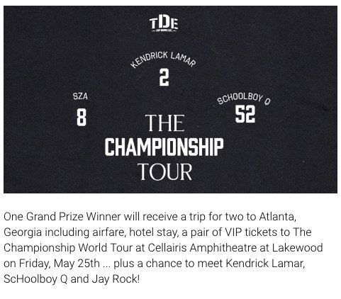 The Championship Tour SiriusXM