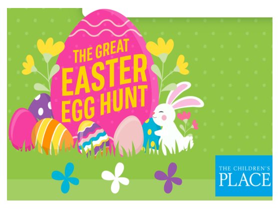 The Children's Place Great Easter Egg Hunt 2023 - $250 Gift Card, 100  Winners