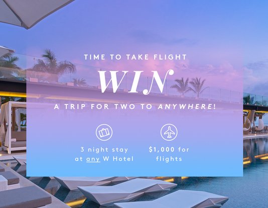 The Cut + W Hotels Sweepstakes