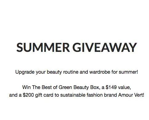 The Detox Market x Amour Vert Summer Giveaway
