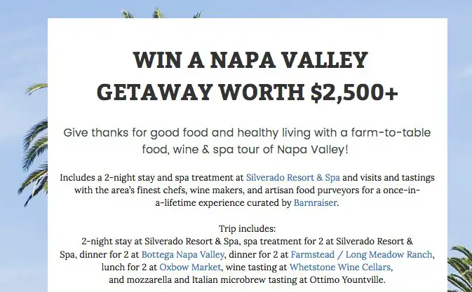 The Give Thanks Sweepstakes!