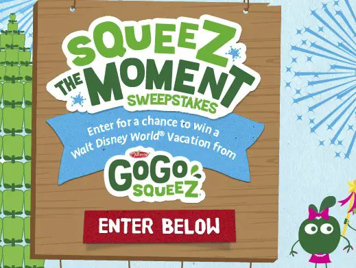The Gogo Squeez Squeeze the Moment Sweepstakes