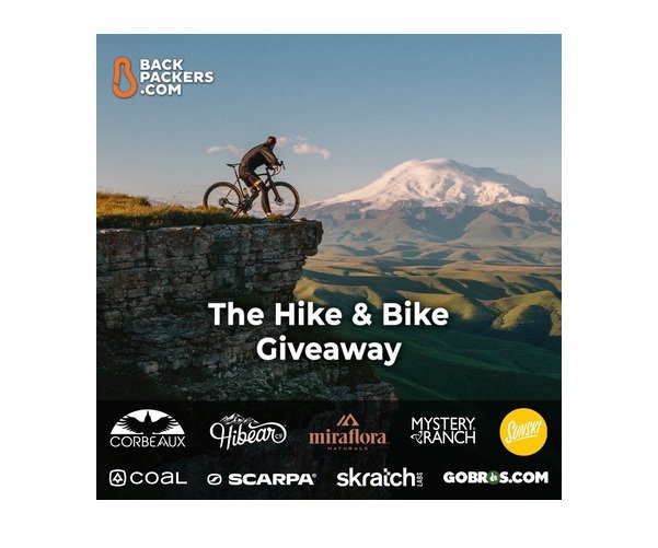 The Hike and Bike Giveaway - Win Hiking Gear, Gift Cards and More