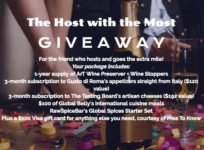 The Host with the Most Giveaway