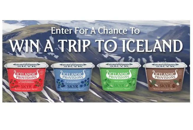 The Icelandic Provisions Sweepstakes - Win a Trip to Iceland for Four