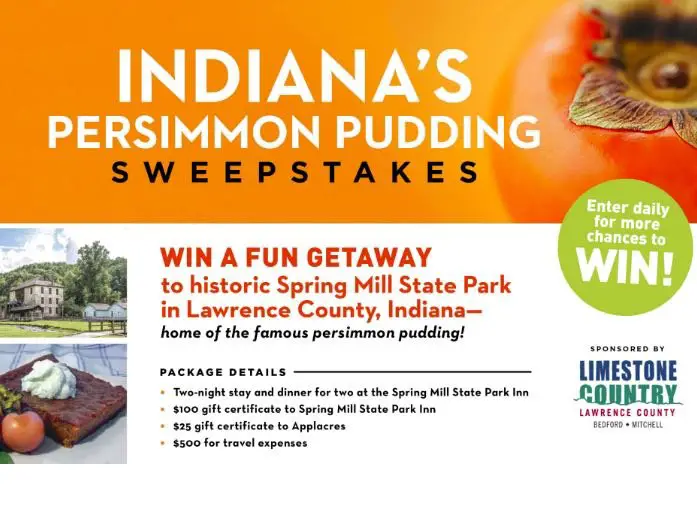 The Indiana's Famous Persimmon Pudding Sweepstakes