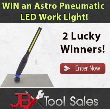 The JB Tool Sales Astro Pneumatic LED Work Light Giveaway