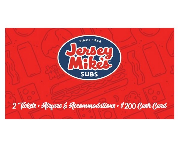 The Jersey Mike's Concert Trip Sweepstakes - Win Live Nation Concert Tickets and More!