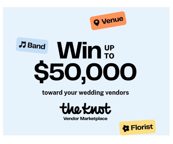 The Knot Win A Wedding Sweepstakes - Win A $50,000 Wedding Voucher