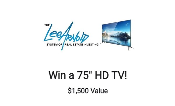 The Lee Arnold System of Real Estate 75" HD TV Giveaway