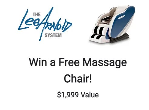 The Lee Arnold System Shiatsu Massage Chair Giveaway - Win A $2,000 Massage Chair