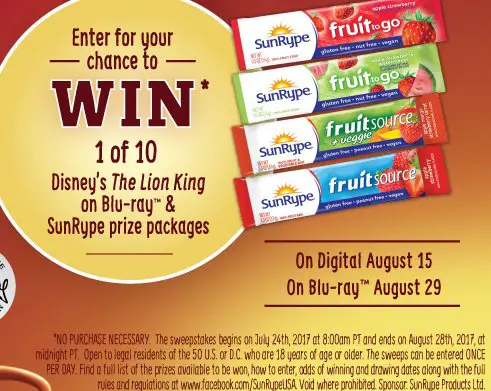 The Lion King Sweepstakes