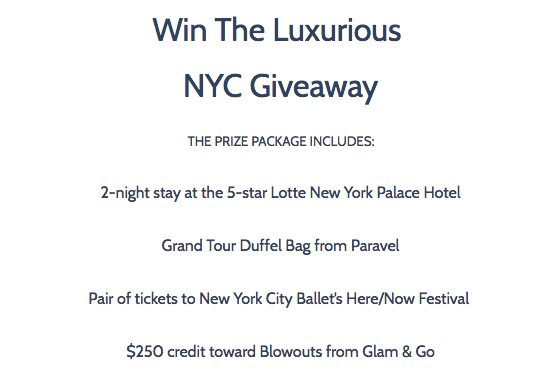 The Luxurious NYC Ballet Giveaway