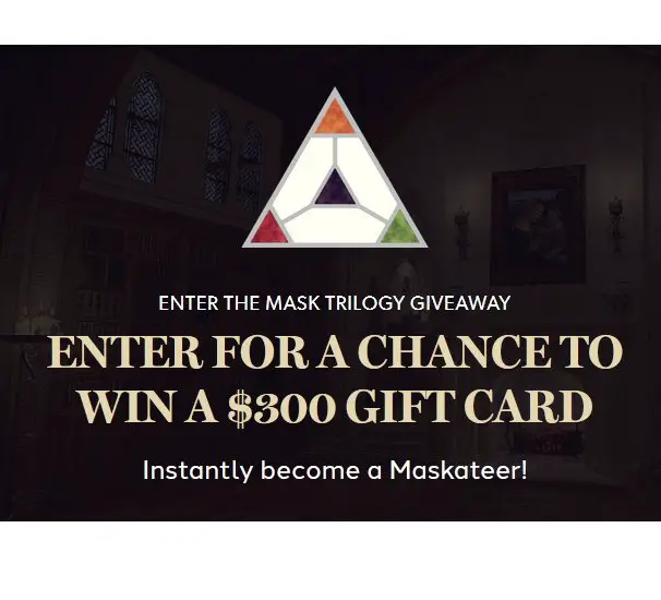 The Mask Trilogy Giveaway - Win A $300 Gift Card