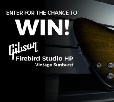 The Music Zoo Gibson Firebird Studio HP Guitar Giveaway