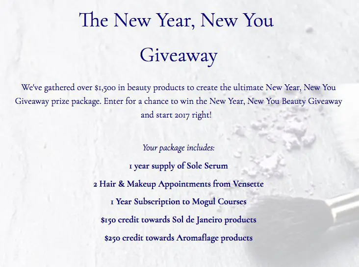 The New Year, New You Giveaway