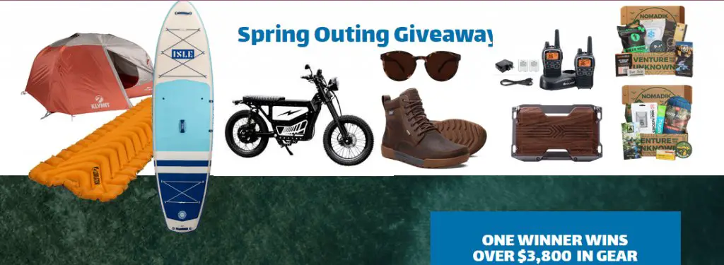 The Nomadik Spring Outing Giveaway – Win Over $3,800 In Gear Including Various Gift Cards