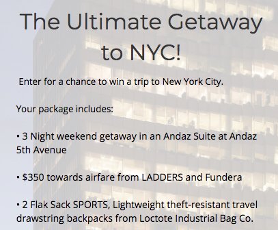 The NYC Getaway