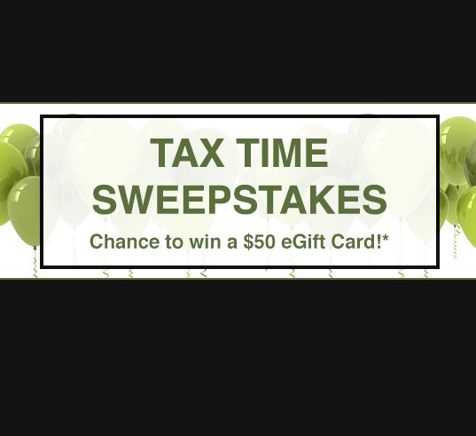 The Pay1040.com Tax Time Sweepstakes