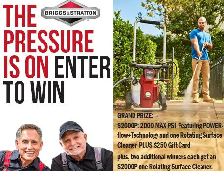 The Pressure Is On Sweepstakes