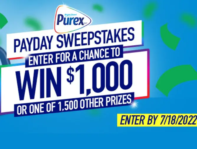 The Purex PayDay Sweepstakes - Win $1,000 Gift Cards and More!