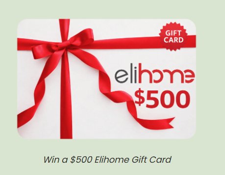 The Round Up $500 Elihome Gift Card Giveaway