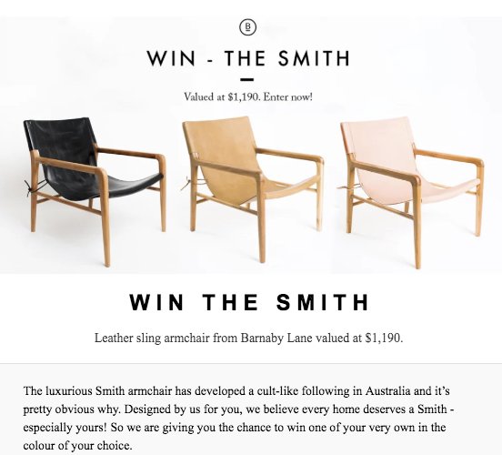 The Smith Giveaway