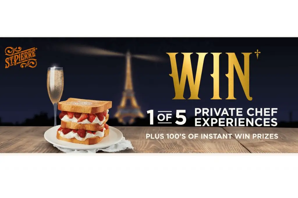 The St. Pierre Groupe Instant Win Game And Sweepstakes - Win A 3-Course Dinner At Home With A Private Chef