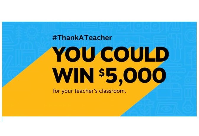 The Staples #ThankATeacher Contest - Win a $5,000 Gift Card for Your School