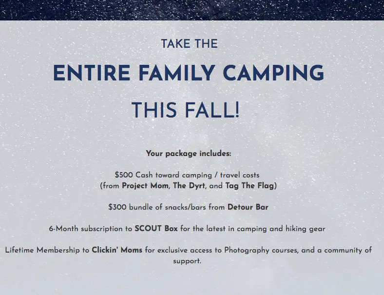 The Take the Whole Family Camping This Fall