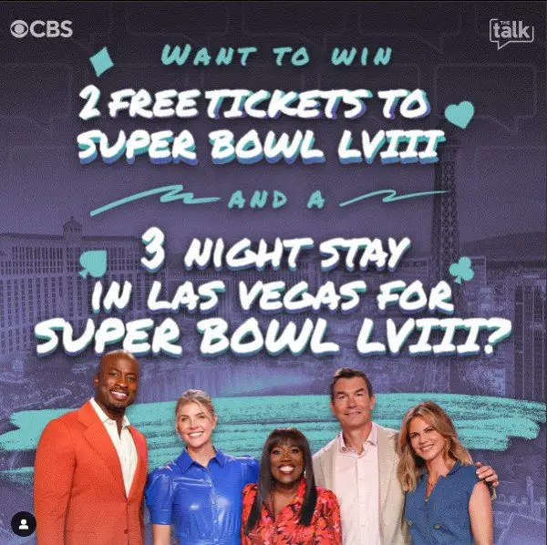 The Talk’s Touchdown Dance Las Vegas Getaway Contest - Win A $22,300 Trip For 2 To Super Bowl LVIII In Las Vegas