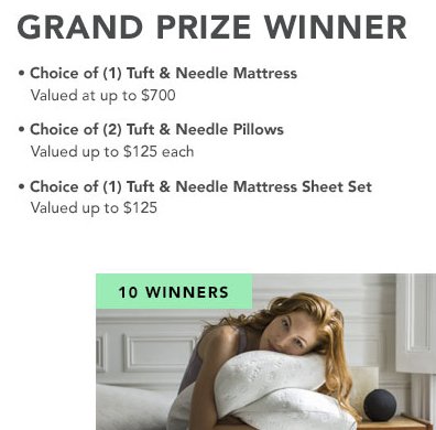 Th Money Pit Good Nights Sleep Sweepstakes