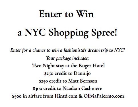 The Ultimate Fashion Insider's NYC Getaway Sweepstakes