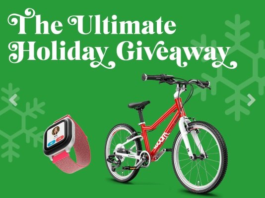 The Ultimate Holiday Giveaway - Win an Original Woom Bike, Toys and More