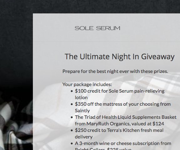 The Ultimate Night In Giveaway