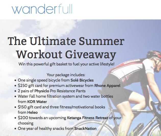 The Ultimate Summer Workout Giveaway