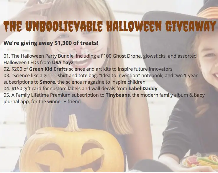 The UnBOOlievable Halloween Giveaway