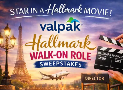 The Valpak Walk On Role Hallmark Sweepstakes - Win a Role in a Hallmark Original Movie or $5,000 Cash