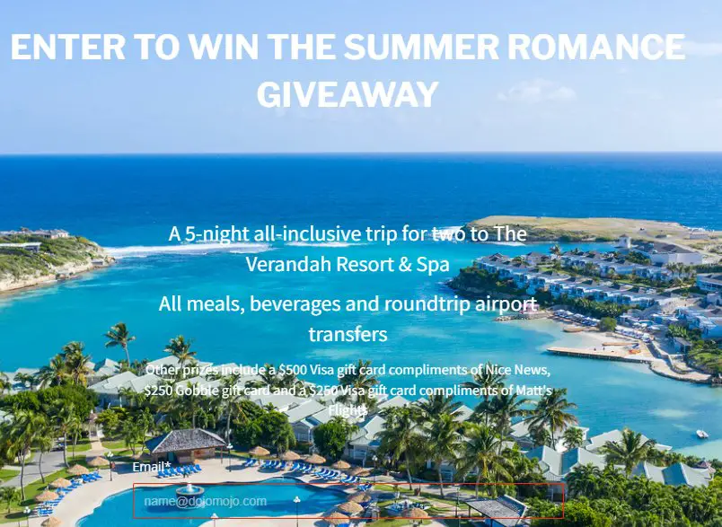 The Verandah Resort & Spa Summer Romance Giveaway - Win A $4,000 5-Day Antigua Getaway