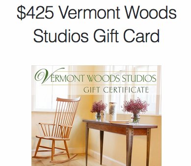 The Vermont Wood Studios Giveaway
