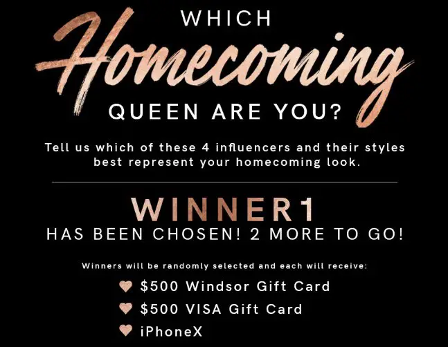 The Windsor Which Homecoming Queen are You? Sweepstakes