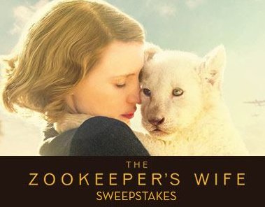 The Zookeepers Wife Sweepstakes