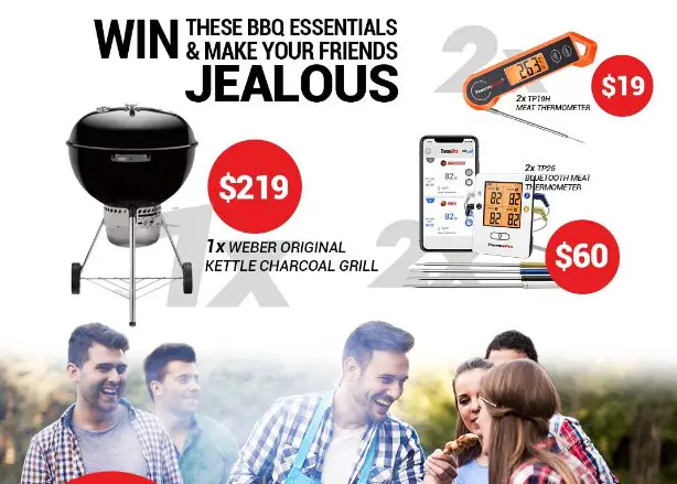 ThermoPro Summer BBQ Giveaway  - Win a Brand New Weber Grill!