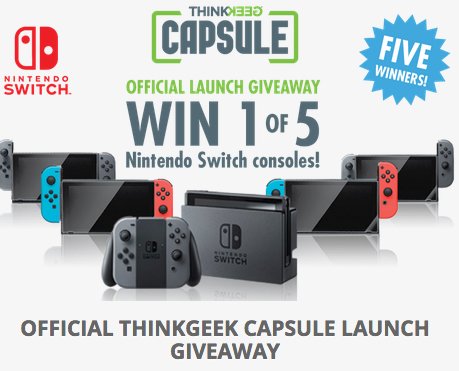 Think Geek Capsule Official Launch Giveaway