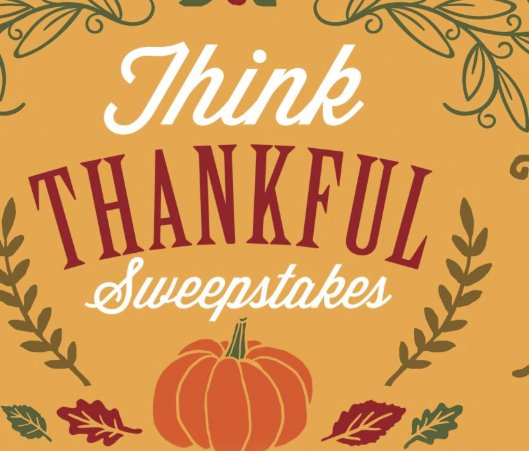 Think Thankful Sweepstakes: Win a $100 Gift Card
