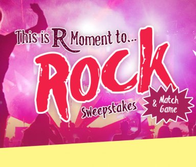 This Is R Moment To Rock Sweepstakes